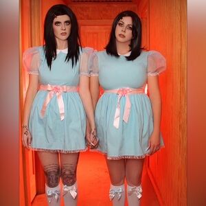 The Shining Twins 👯‍♀️ blue Halloween Dresses Costume
